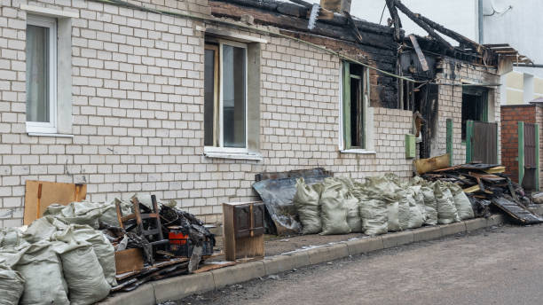 Professional Fire Damage Repair technician working in Jackson, WI